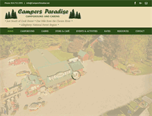 Tablet Screenshot of campersparadise.net