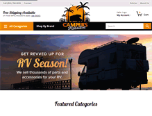 Tablet Screenshot of campersparadise.com